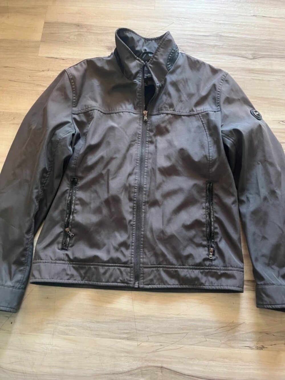 Michael Kors men's zip-front racer jacket
